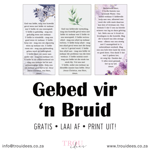 Gebed vir 'n Bruid